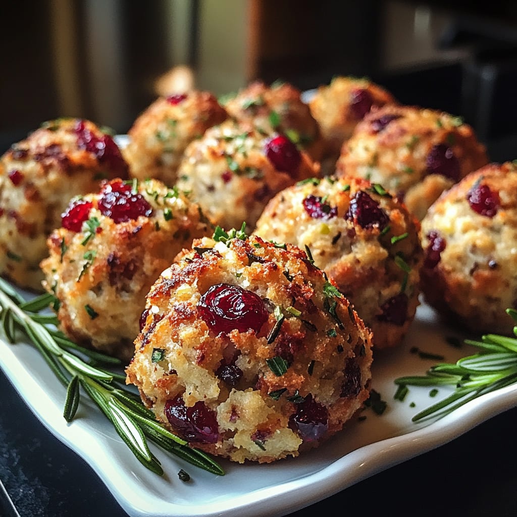 Cranberry & Turkey Stuffing Balls