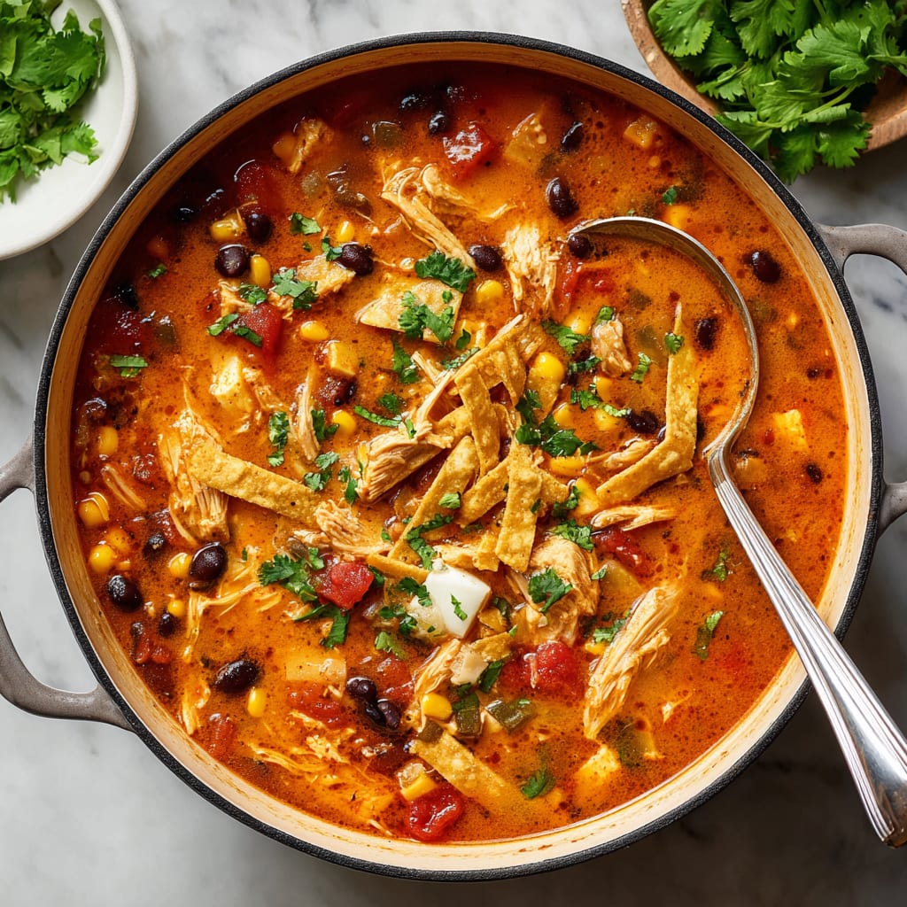 Creamy Chicken Tortilla Soup