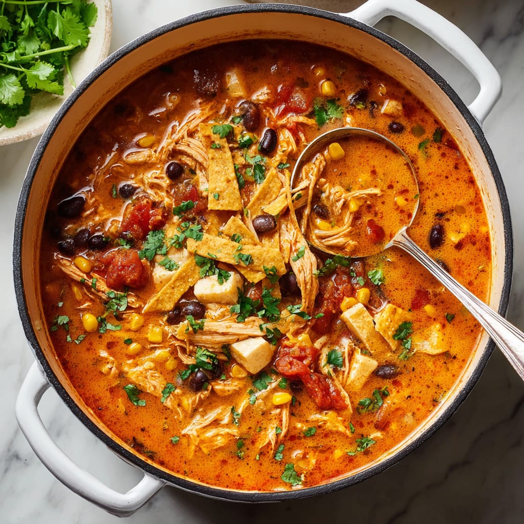 Creamy Chicken Tortilla Soup