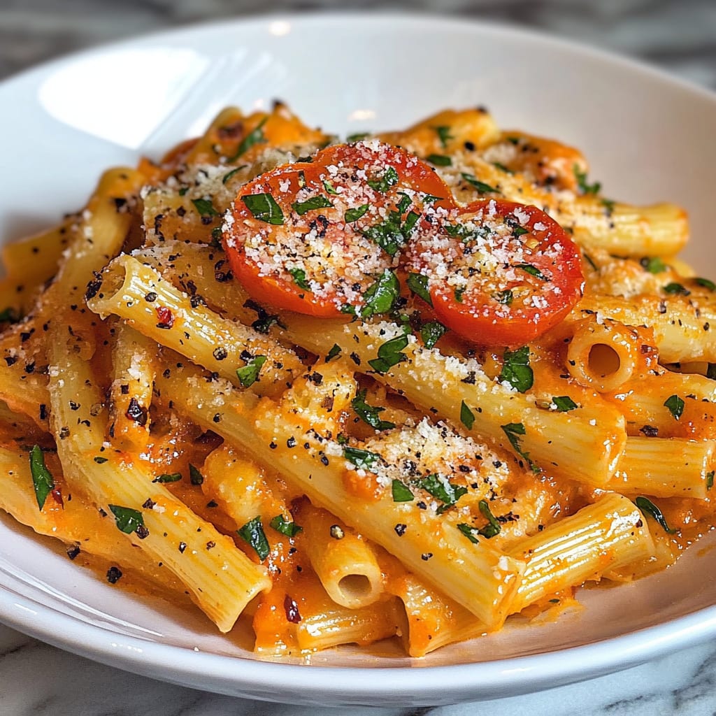 Creamy Tomato Garlic Pasta Recipe