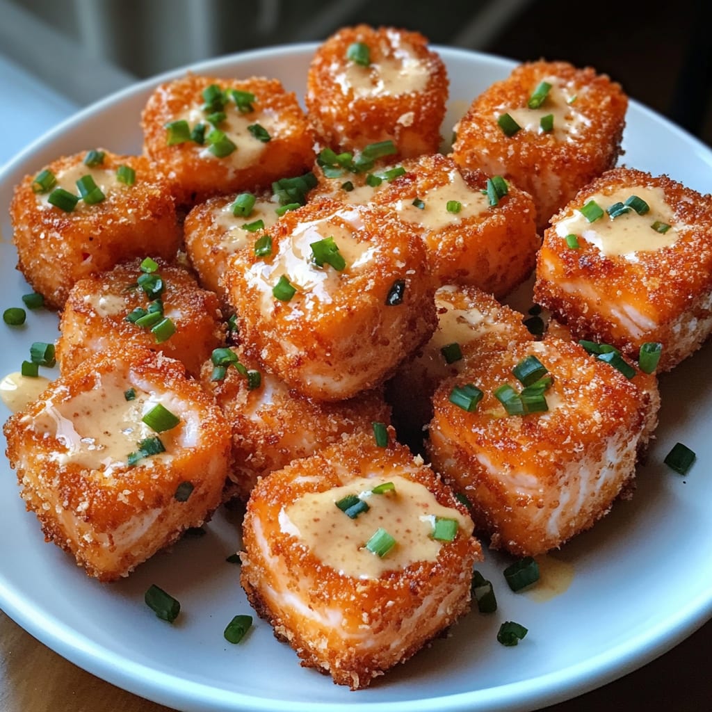 Crispy Bang Bang Salmon Bites