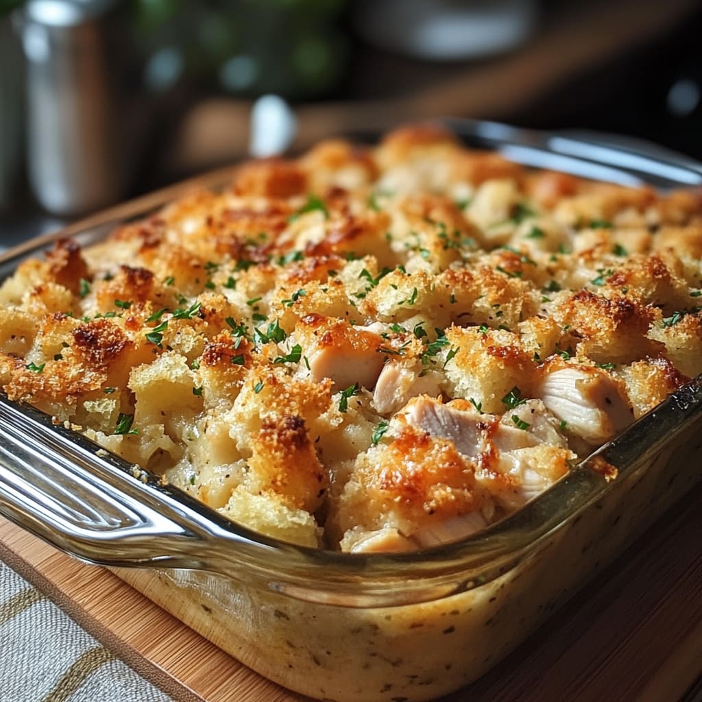 Dolly's Chicken and Stuffing Casserole