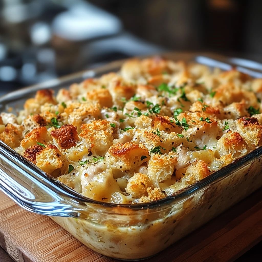 Dolly’s Chicken and Stuffing Casserole