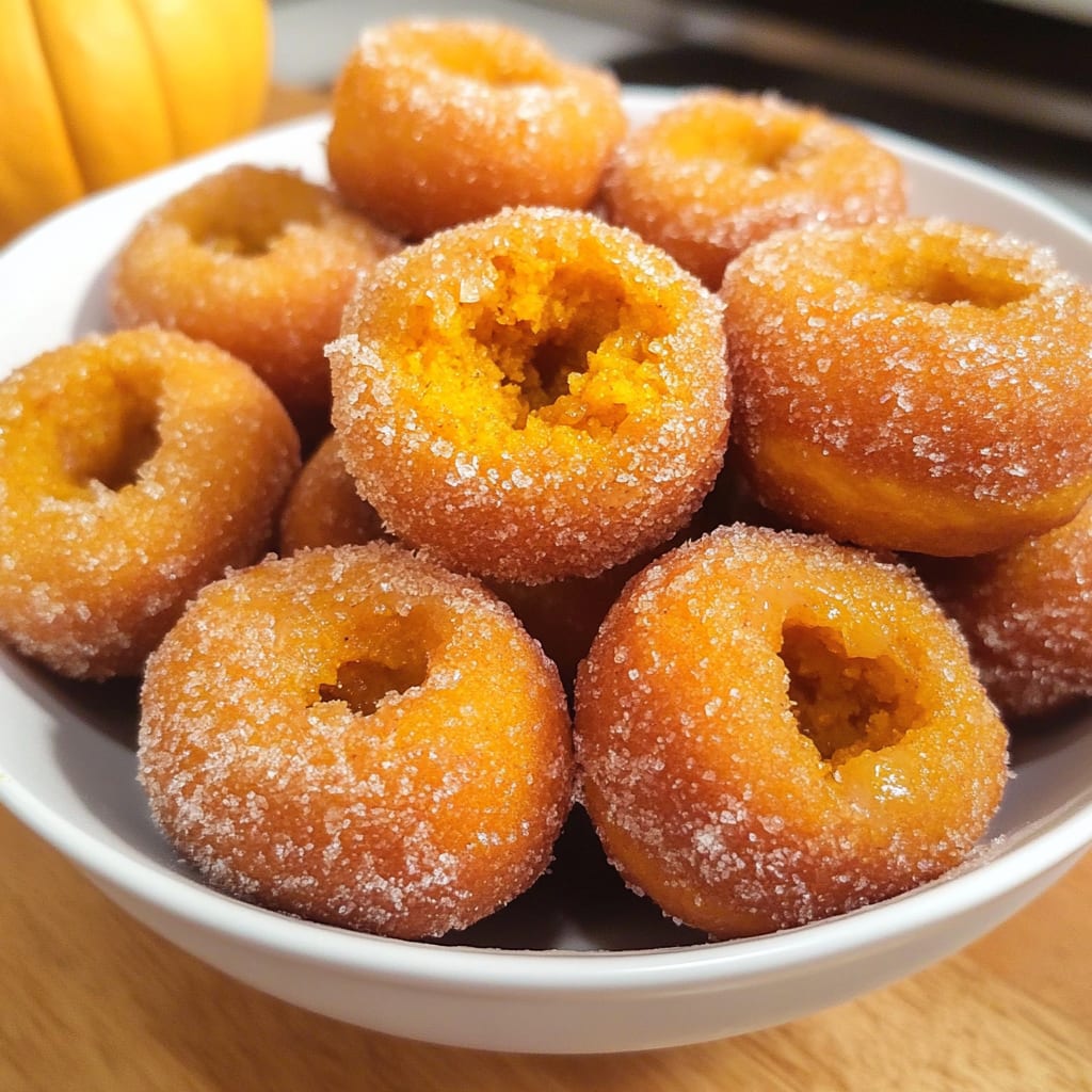Easy Bisquick Pumpkin Donut Holes