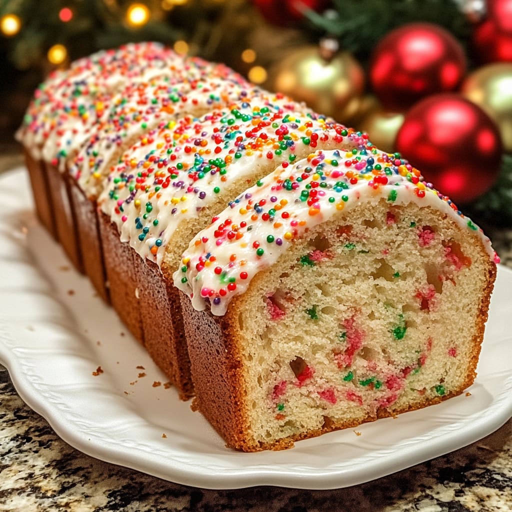 Easy Christmas Funfetti Bread Recipe