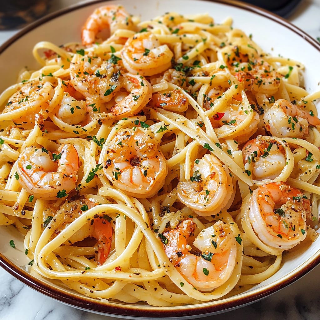 Garlic Butter Shrimp Pasta