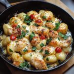 Garlic Chicken Gnocchi Skillet