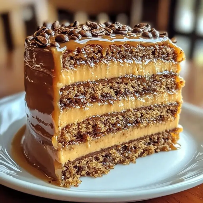 Gooey Coffee Caramel Cake