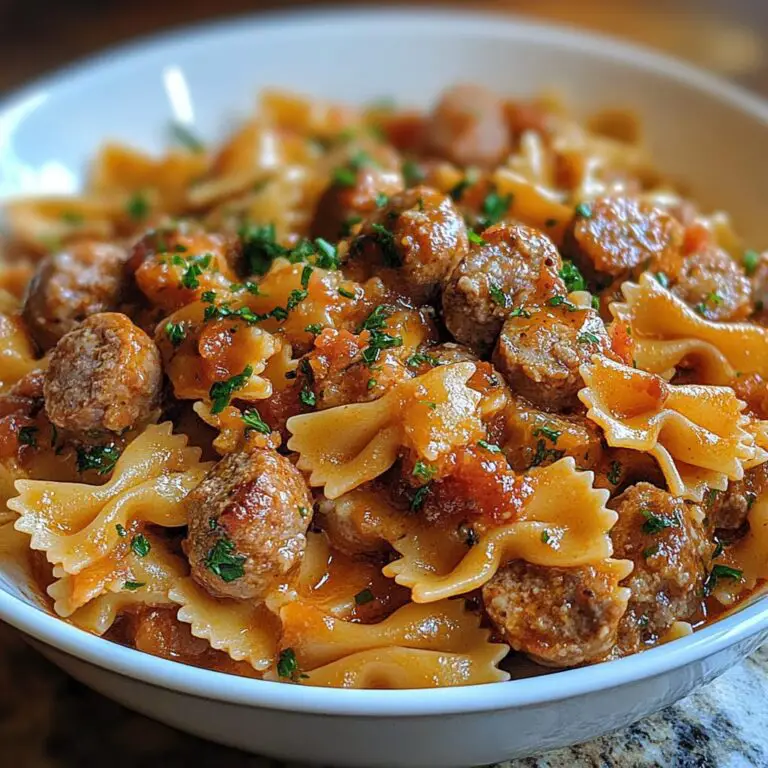 Italian Sausage With Bow Tie Pasta
