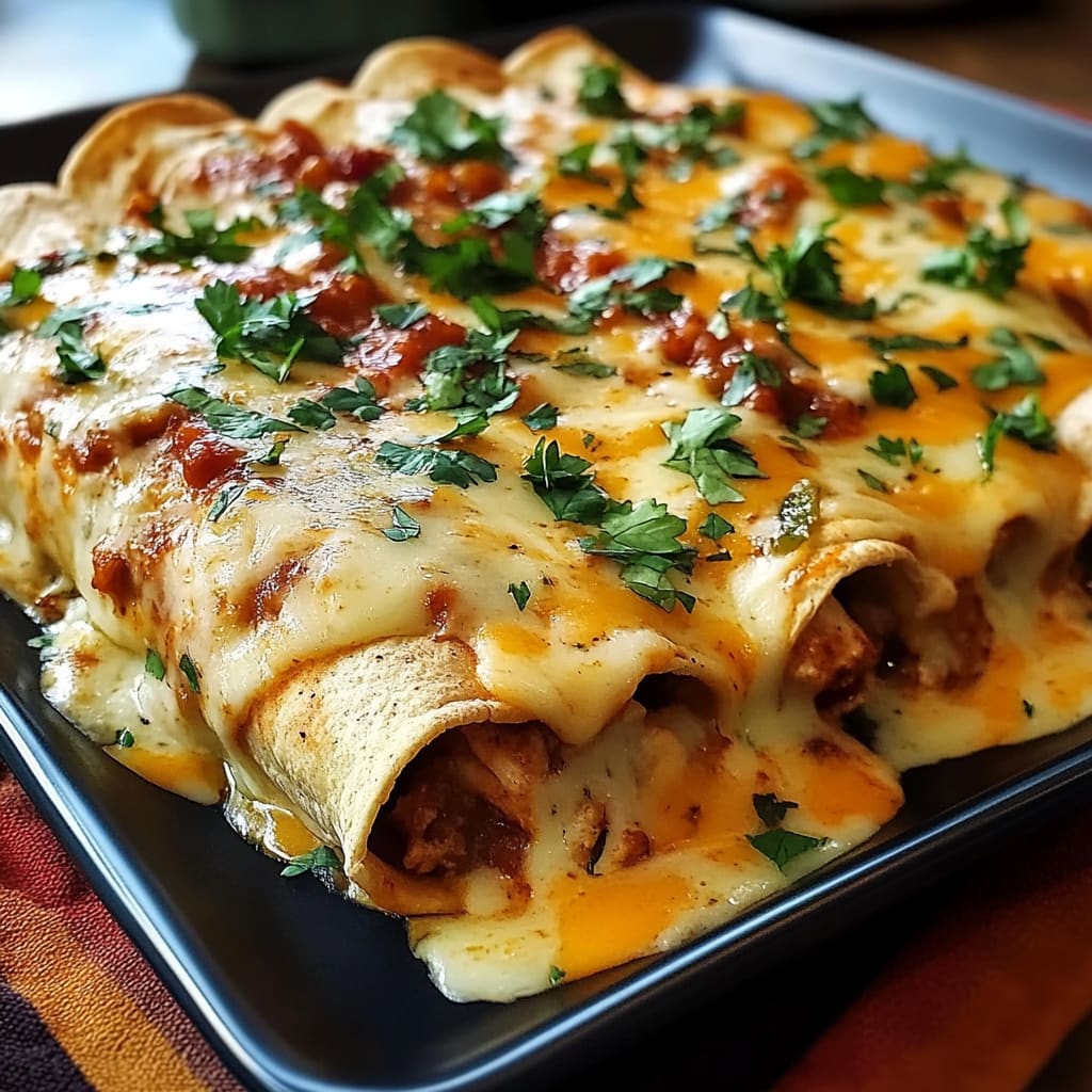 Jalapeno Popper Cheesy Chicken Enchiladas