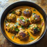 Jerk Meatballs In Coconut Curry Sauce
