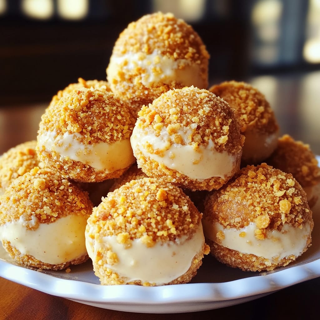 No Bake Pumpkin Cheesecake Balls Recipe