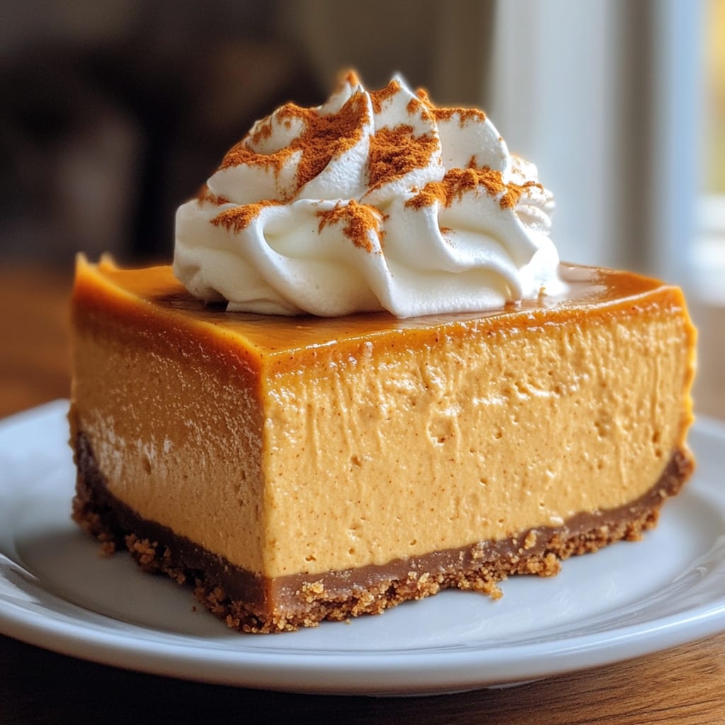 No Bake Pumpkin Cheesecake
