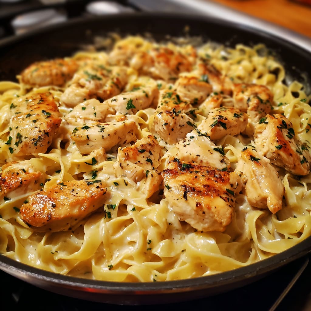 One Pan Chicken with Buttered Noodles