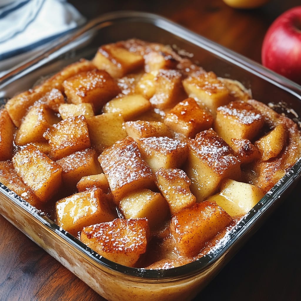 Overnight Cinnamon Apple French Toast Bake