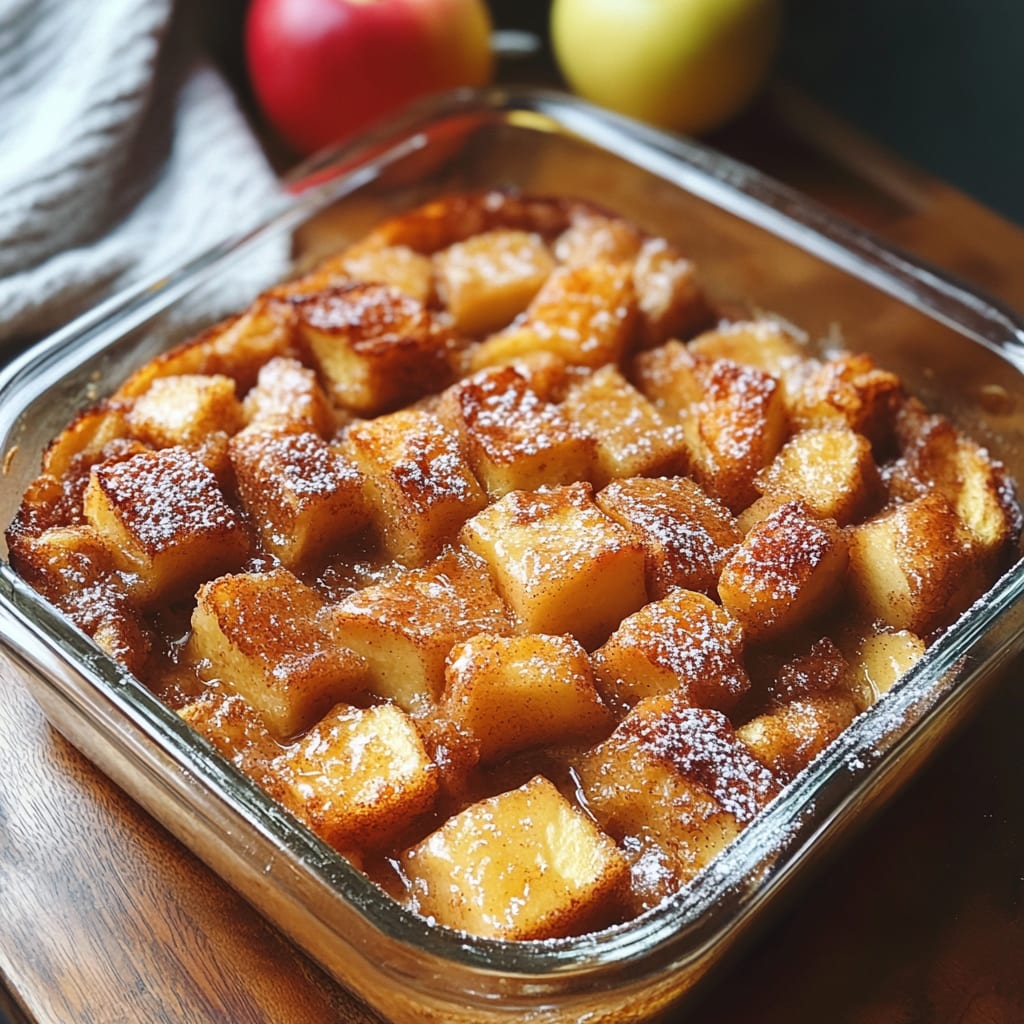 Overnight Cinnamon Apple French Toast Bake