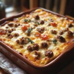 Overnight Sausage Pancake Breakfast Casserole