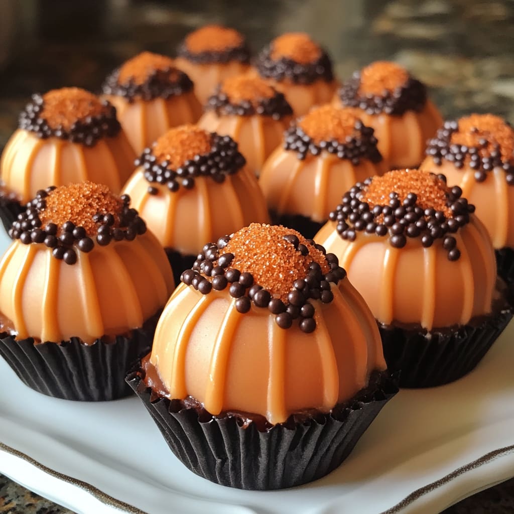 Pumpkin Cheesecake Truffles