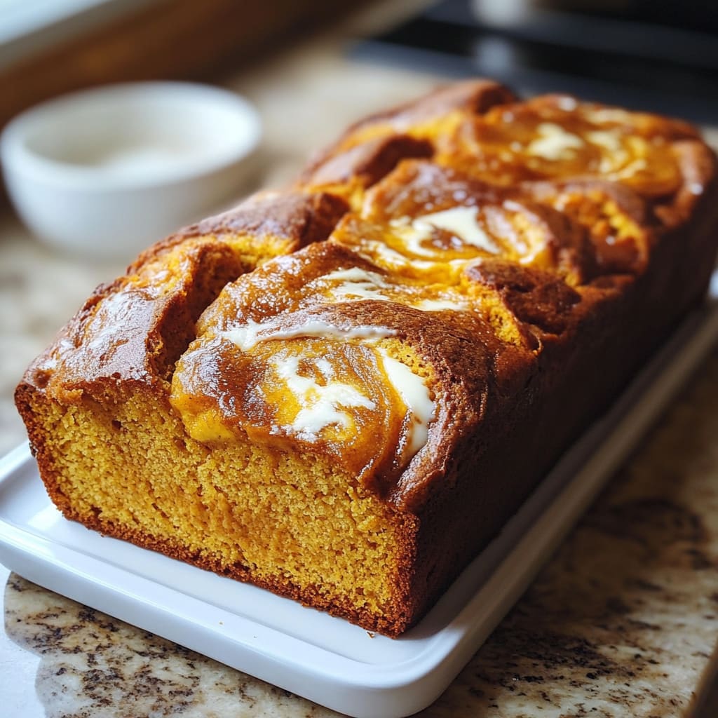 Pumpkin Cream Cheese Bread