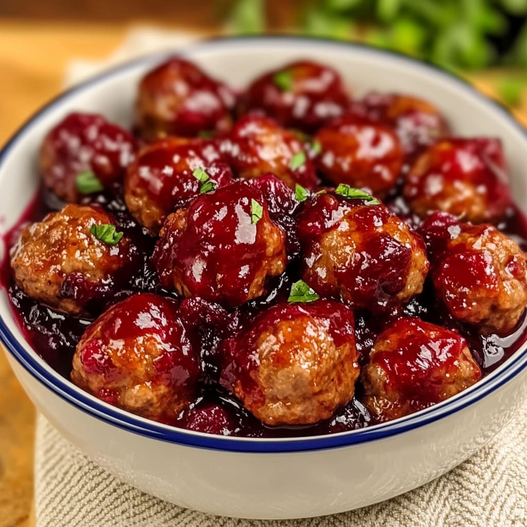 Quick Cranberry Meatballs