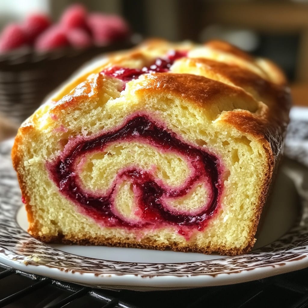 Raspberry Swirl Brioche Loaf Recipe