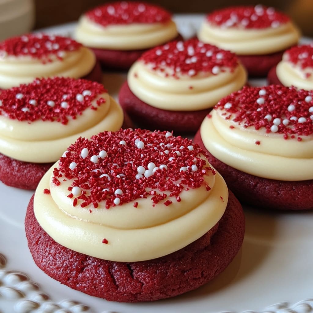 Red Velvet Cupcake Cookies