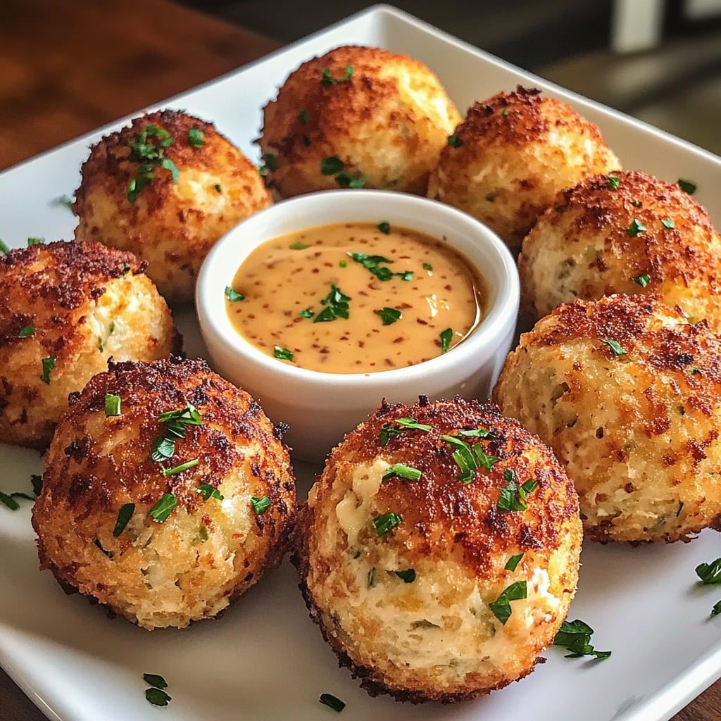 Reuben Balls with Spicy Thousand Island Dipping Sauce