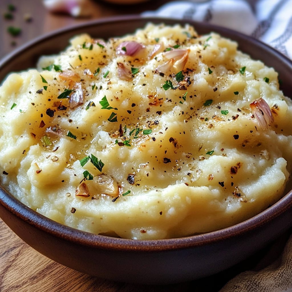 Roasted Garlic Mashed Potatoes Recipe