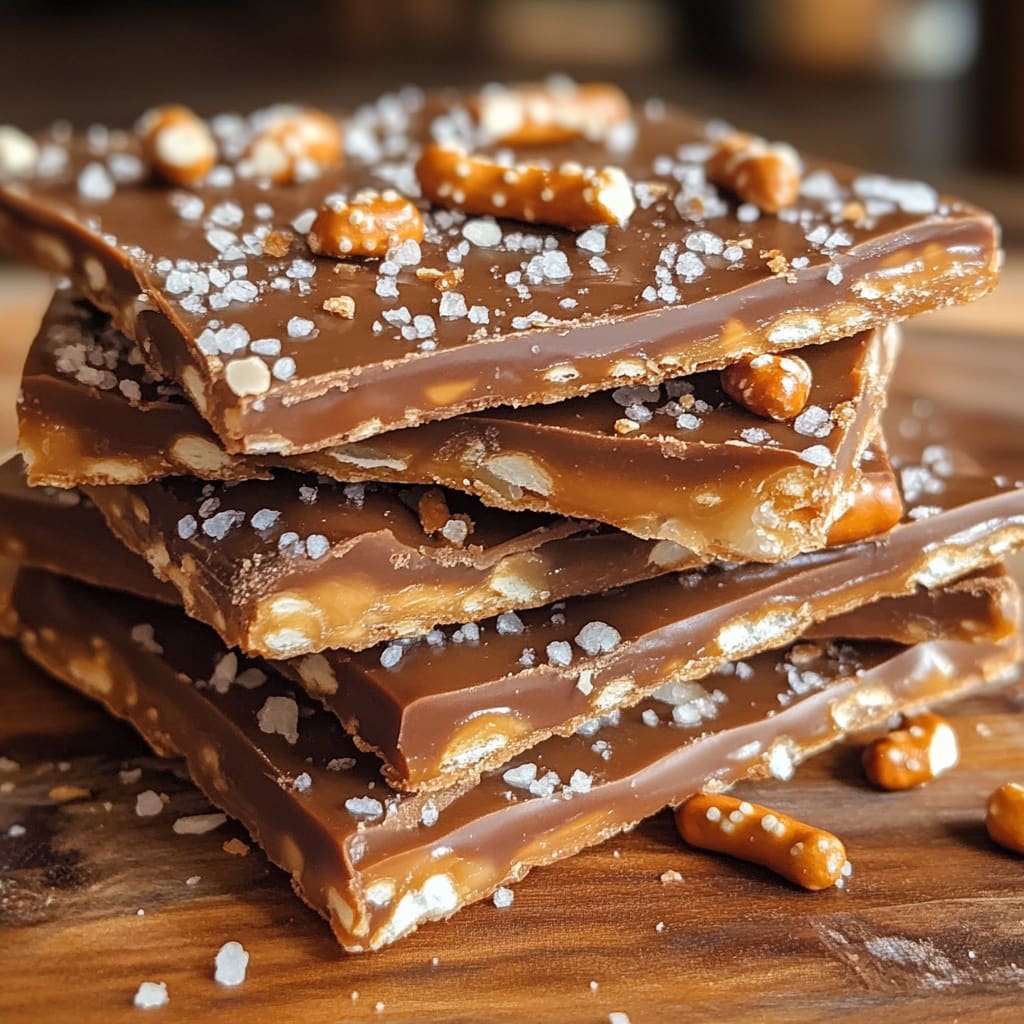 Salted Caramel Pretzel Bark
