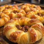 Sausage and Cheese Crescent Rings