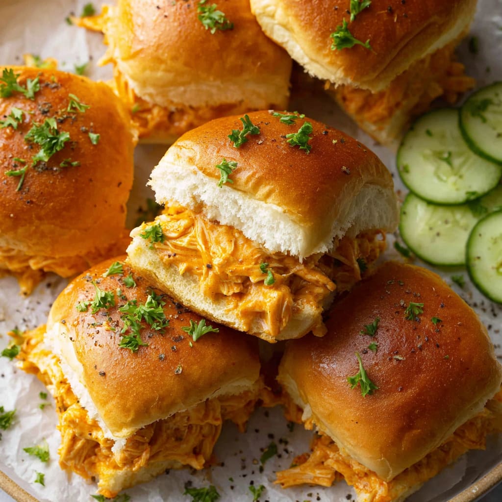 Spicy Buffalo Chicken Sliders