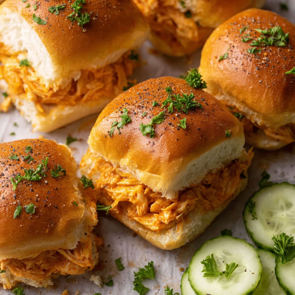 Spicy Buffalo Chicken Sliders