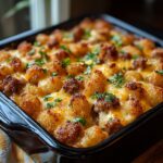 Tater Tot Sausage Breakfast Casserole