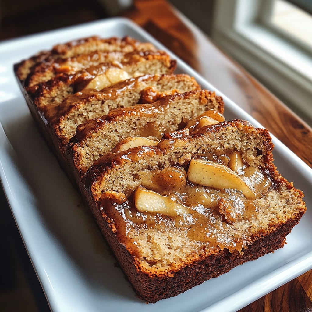 Warm Cinnamon-Spiced Apple Bread