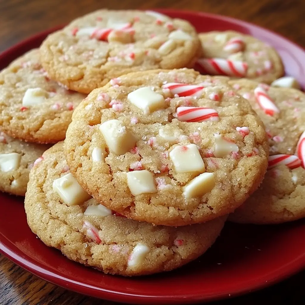 White Chocolate Candy Cane Cookies