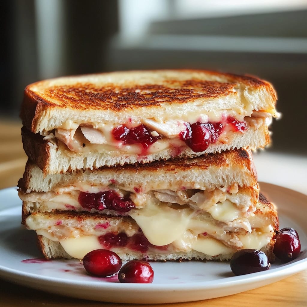 Cranberry Turkey Grilled Cheese