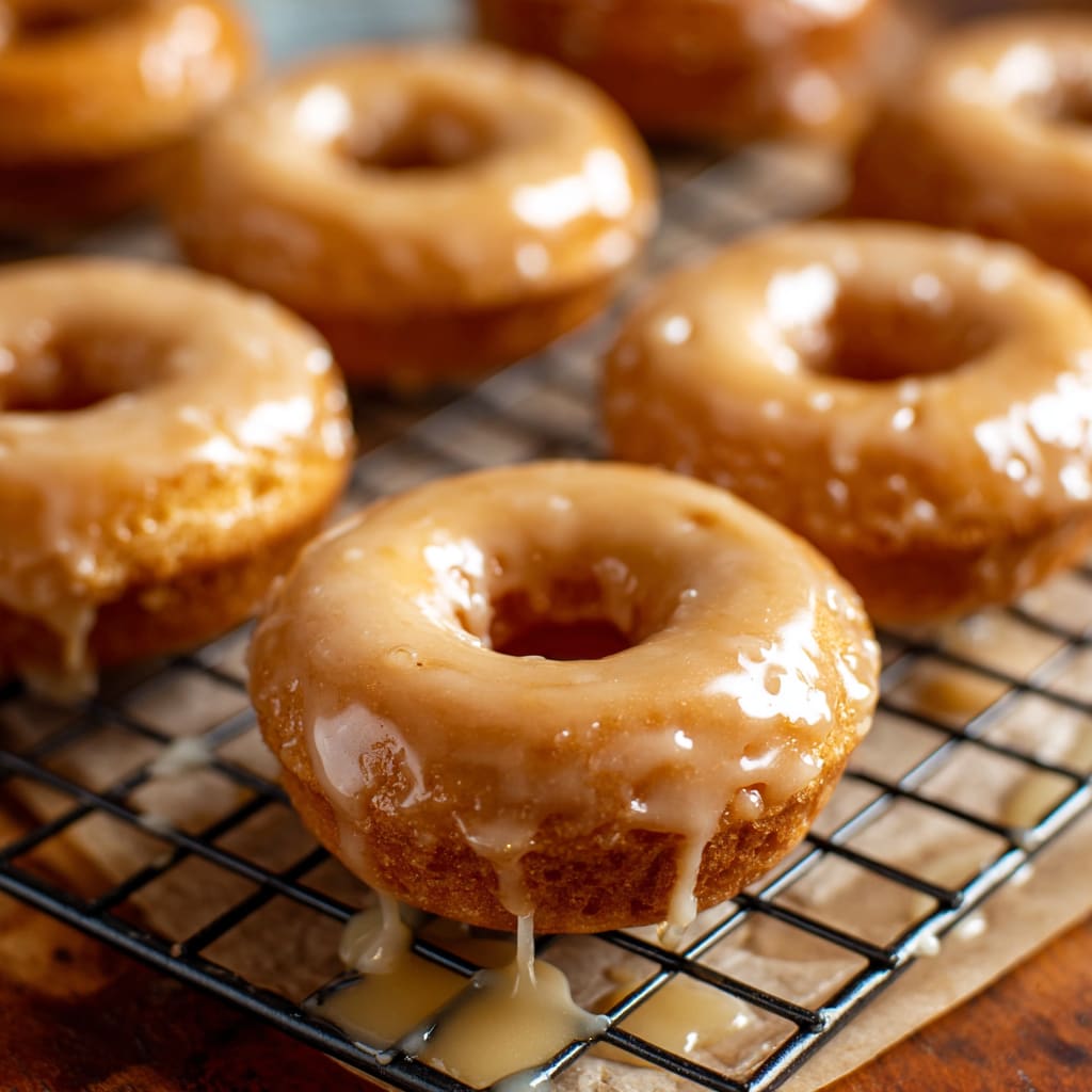 Baked Maple Glazed Donuts