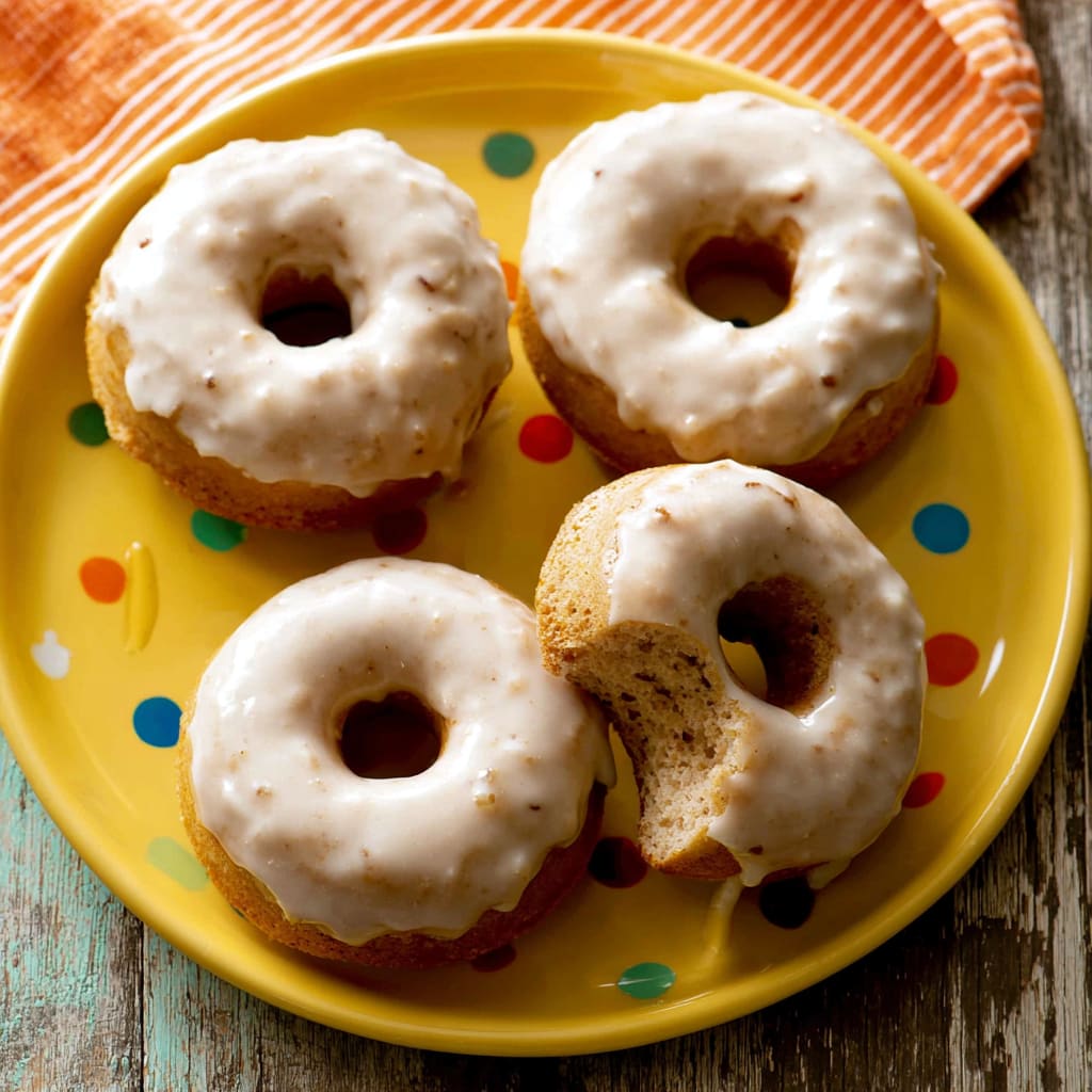 Baked Maple Glazed Donuts