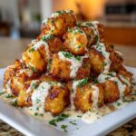 Cheddar Ranch Chicken Tater Tot Bake