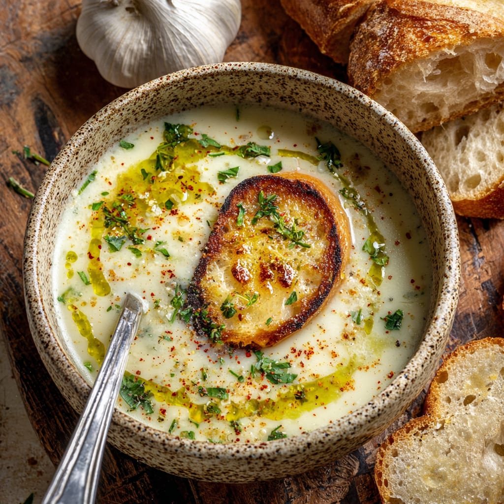Country French Garlic Soup