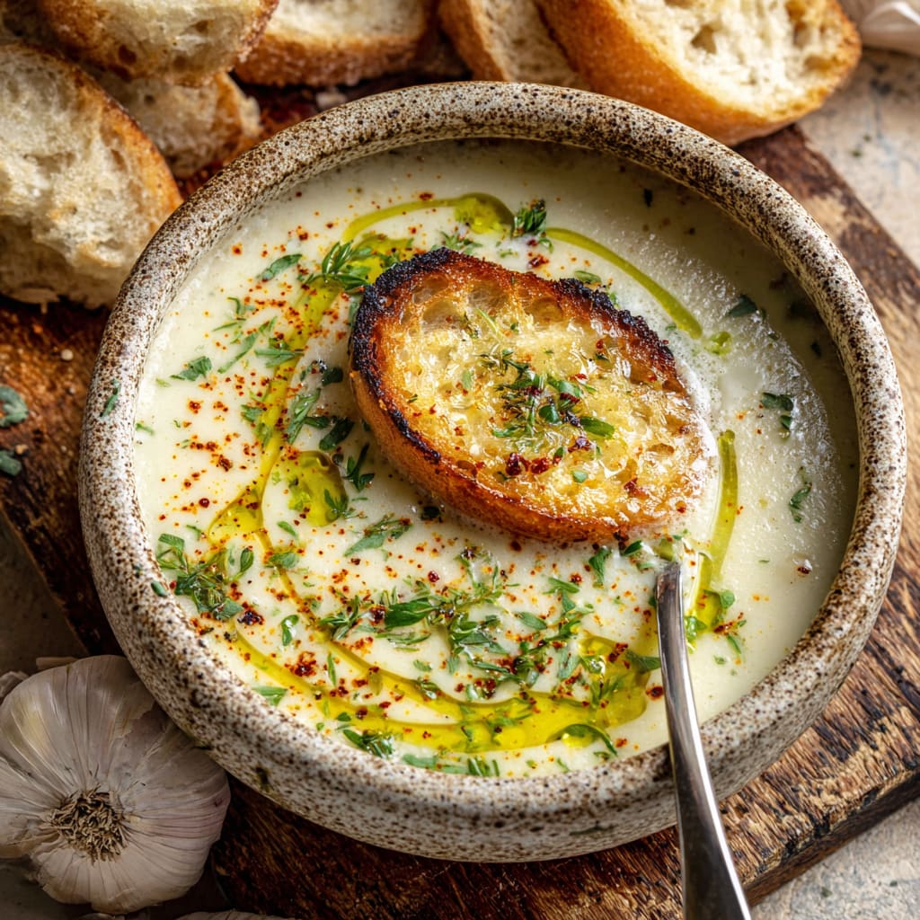 Country French Garlic Soup