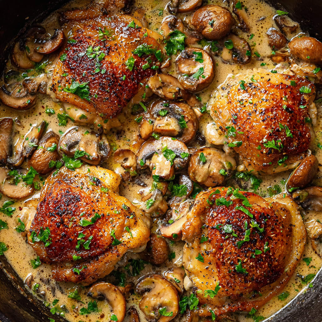 Creamy Crock Pot Chicken Marsala