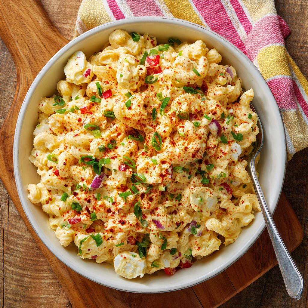 Creamy Deviled Egg Pasta Salad