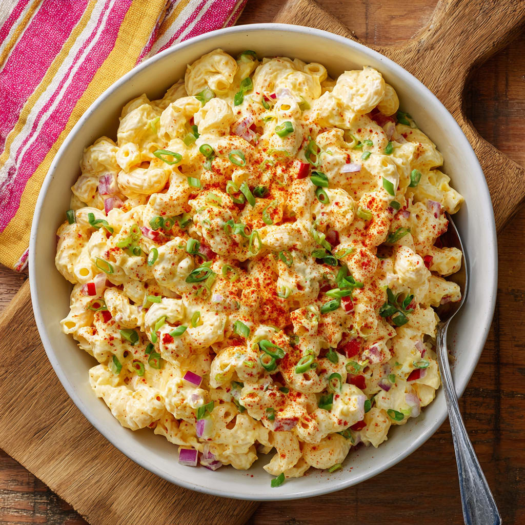 Creamy Deviled Egg Pasta Salad