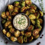 Crispy Brussel Sprouts With Dijon Aioli