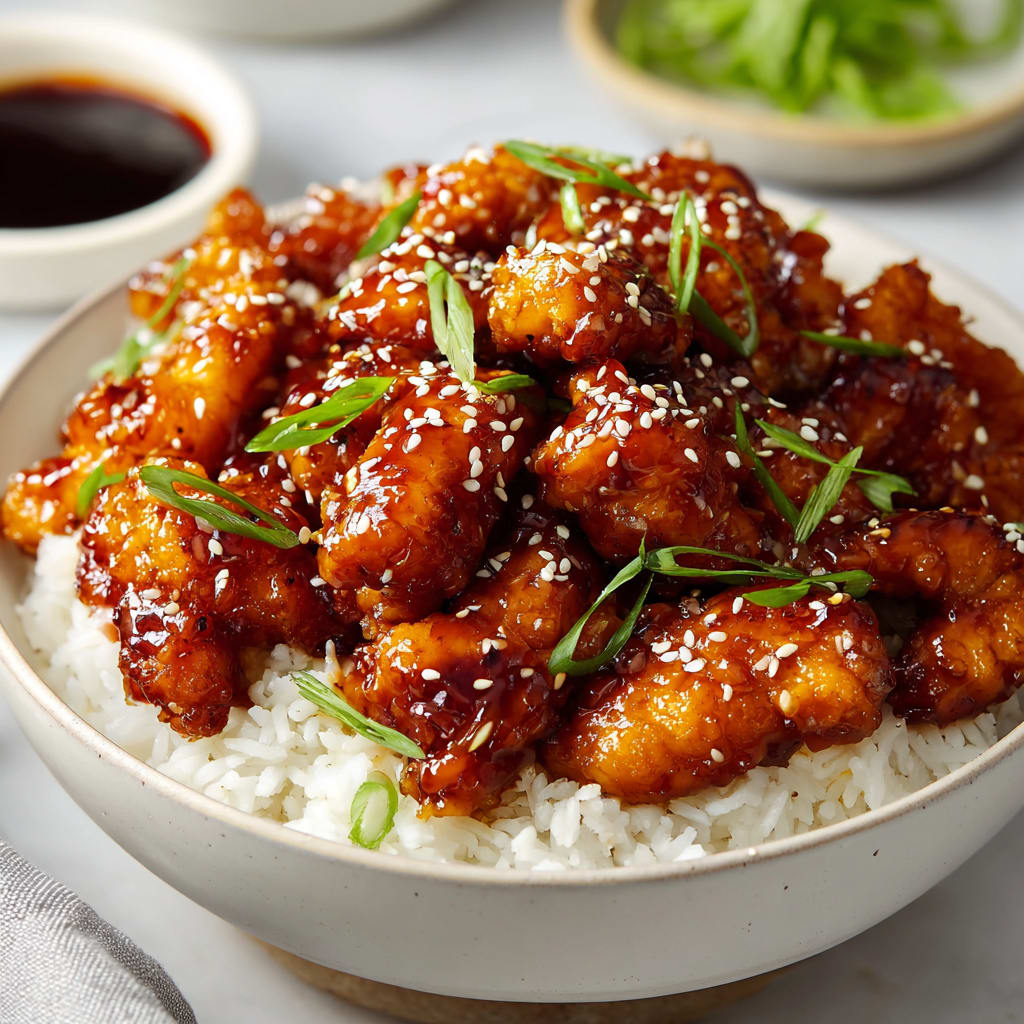 Crispy Chinese Honey Garlic Chicken Recipe