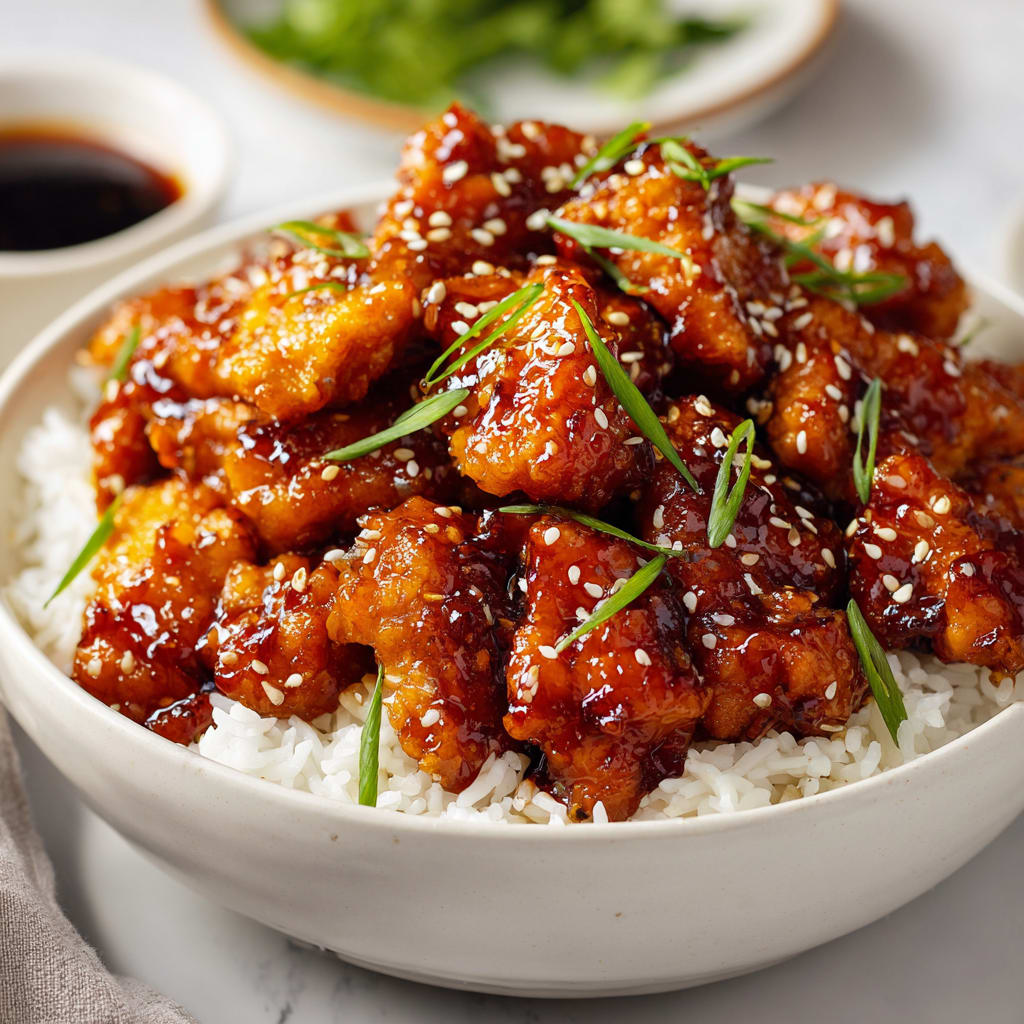 Crispy Chinese Honey Garlic Chicken Recipe