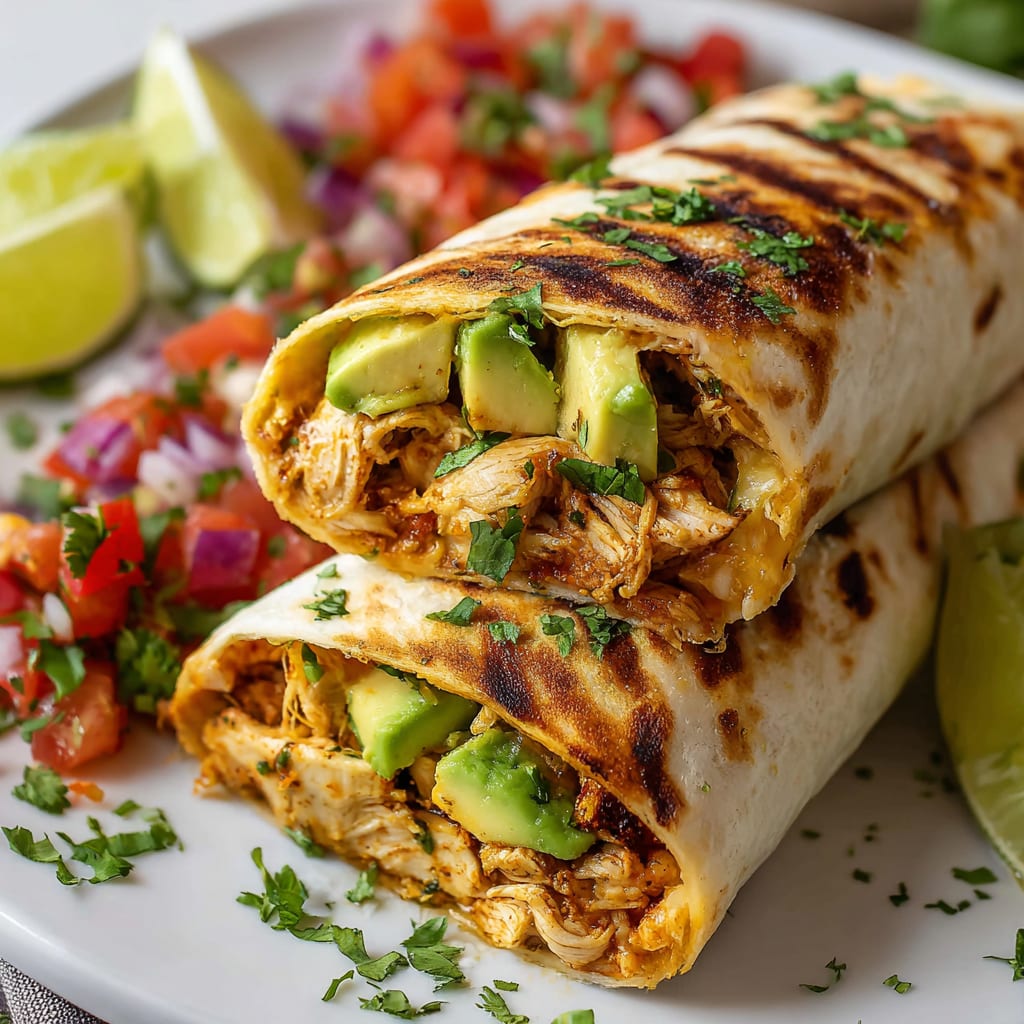 Easy Chicken Avocado Wrap