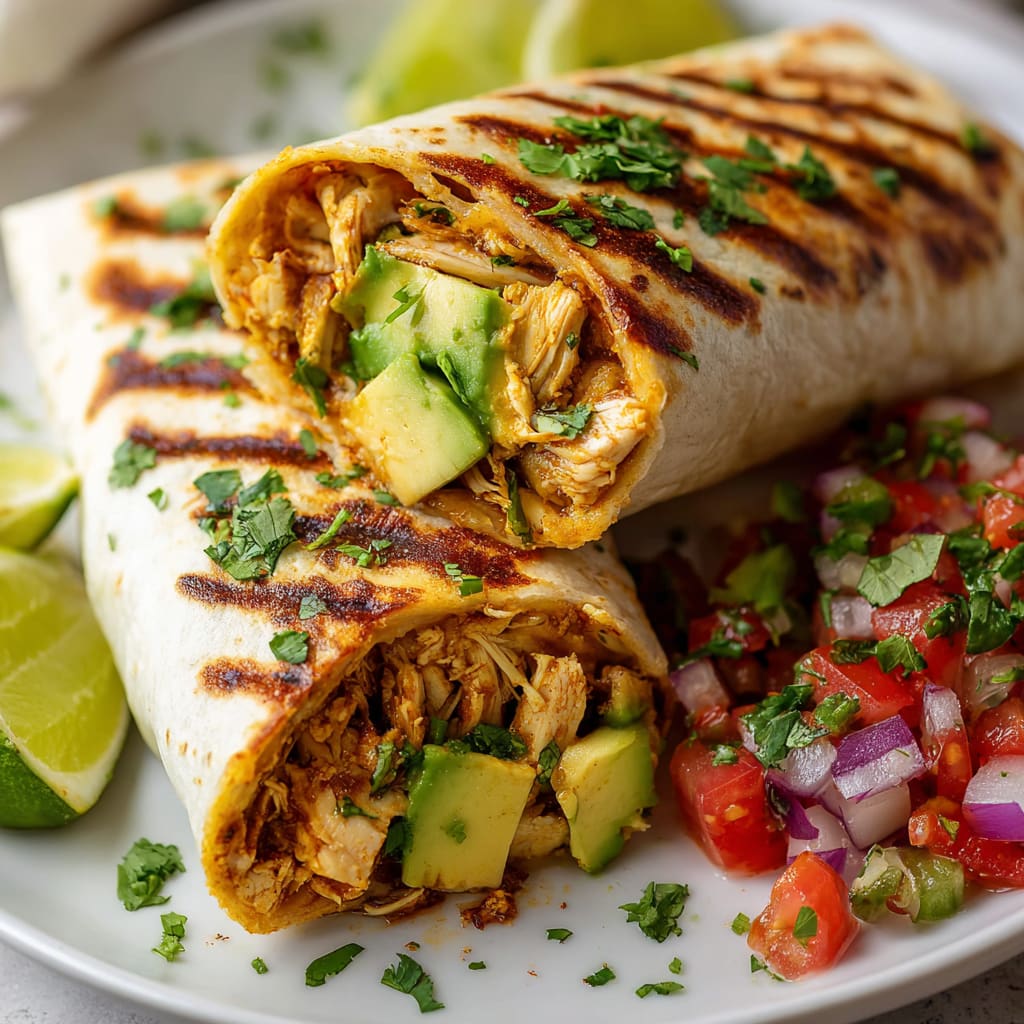 Easy Chicken Avocado Wrap