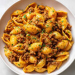Easy Creamy Beef and Shells